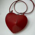 Luxury Suede Leather Heart Handbag Elegant Vintage Love Heart Women Shoulder Bag 2026 Fashion Trend Party Evening Top Handle Bag